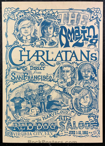 AUCTION - AOR-2.2 - The Seed - Charlatans - 1966 Poster - Red Dog Saloon - Excellent