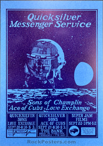 AUCTION - AOR-3.89 - Quicksilver Messenger Service Poster - The Bank - Mint