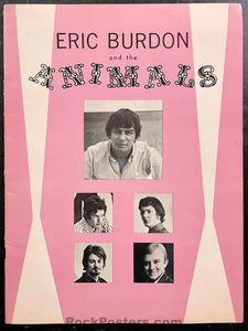 AUCTION - Eric Burdon and the Animals - 1967 Handbill and Program - Excellent