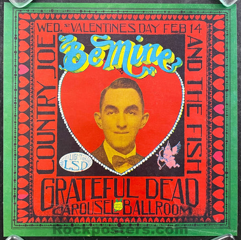 AUCTION - AOR 2.174 - Grateful Dead -  Green Variant - 1968 Poster - Carousel Ballroom - Excellent