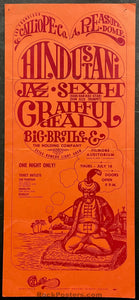 AUCTION - AOR 2.182 - Grateful Dead Janis Joplin - 1966 Handbill - Fillmore Auditorium - Good