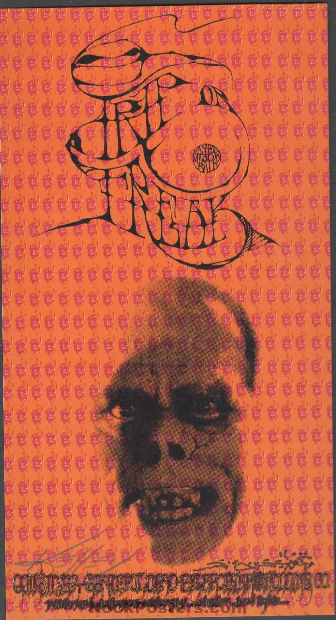 AUCTION - AOR 2.183 - Trip or Freak -  Grateful Dead - Mouse and Kelley Signed - 1967  Handbill - Near Mint Minus