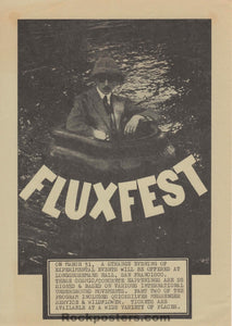 AUCTION - AOR 2.196 - Fluxfest - Quicksilver - 1967 Handbill - Longshoremen's Hall - Near Mint Minus