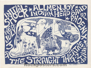AUCTION - AOR 2.223 - Allmen Joy - Mari Tepper - 1968 Handbill - Straight Theater - Near Mint