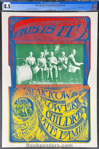 AOR 2.261 - This Is It! Sparrow - 1967 Poster - Regency Ballroom Oakland - CGC Graded 8.5