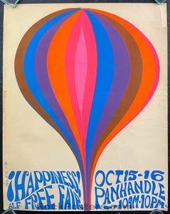 AUCTION - AOR  2.244 - Grateful Dead - 1966 Silkscreen Poster - Golden Gate Park - Very Good