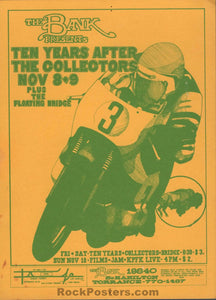 AOR 3.91 Alt. - Ten Years After - November 1968 Handbill - The Bank - Very Good
