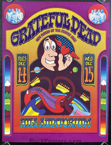 AUCTION - AOR 4.187 - Grateful Dead - Gary Grimshaw - 1971 Poster - Hill Auditorium - Excellent