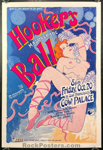 AUCTION - AOR 4.62 - 5th Annual Hooker's Ball - 1978 Poster - Cow Palace - Near Mint Minus