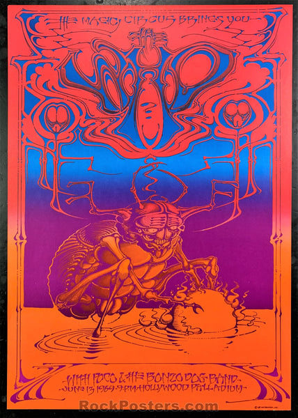 AUCTION - AOR-3.65 - The Who 1969 Rick Griffin Poster - Hollywood Palladium - Near Mint