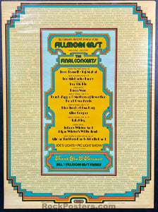 AUCTION - AOR 2.93 - Allman Brothers - Closing of Fillmore East - 1971 Poster - Very Good