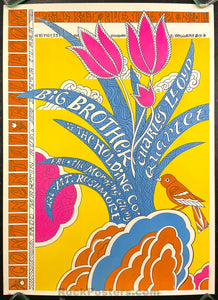 AUCTION -  AOR 2.342 - Big Brother Janis Joplin - 1967 Poster - Continental Ballroom - Near Mint Minus