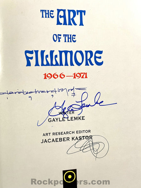 Auction - The Art of the Fillmore - Mouse, Kelley, Byrd - Conklin, MacLean & More Signed - Hardbound 1st Printing - Near Mint