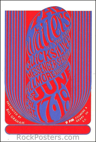 BG11 - Wailers Postcard - Fillmore Auditorium (17-Jun-66) Condition - Mint