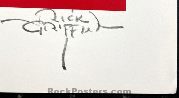 Auction - BG-105 - Jimi Hendrix Experience - Flying Eyeball - Rick Griffin Signed/Numbered - Silkscreen - Edition of 500 - Near Mint