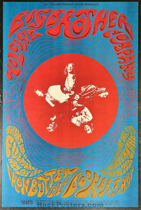 BG-115 - Big Brother Janis Joplin - 1968 Poster - Fillmore Auditorium - Near Mint Minus
