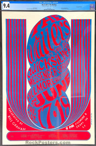 AUCTION - BG-11 - Quicksilver Wailers - 1966 Poster - Fillmore Auditorium - CGC Graded 9.4