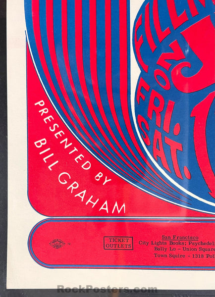 AUCTION -  BG-11 - Quicksilver Wailers - 1966 Poster - Fillmore Auditorium - CGC Graded 9.6