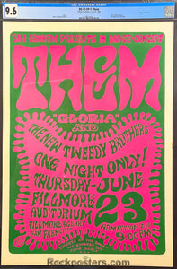 BG-12 - Them Van Morrison - 1966 Poster - Fillmore Auditorium - CGC Graded 9.6