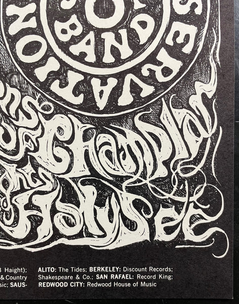 AUCTION - BG-134 - Grateful Dead Santana - Fillmore West - 1968  Poster - Near Mint Minus