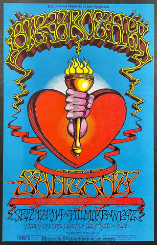 AUCTION - BG-136 - Big Brother & Janis Joplin - Rick Griffin - 1968 Poster - Fillmore West - Near Mint