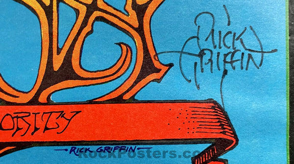 AUCTION - BG-136 - Big Brother & Janis Joplin - Rick Griffin SIGNED - 1968 Poster - Fillmore West - Excellent