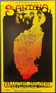 BG-160 - Santana - 1969 Poster - Fillmore West - Near Mint Minus