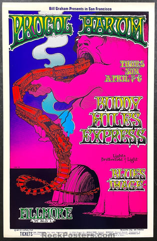 BG-167 - Procul Harum - 1969 Poster - Fillmore Auditorium - Near Mint