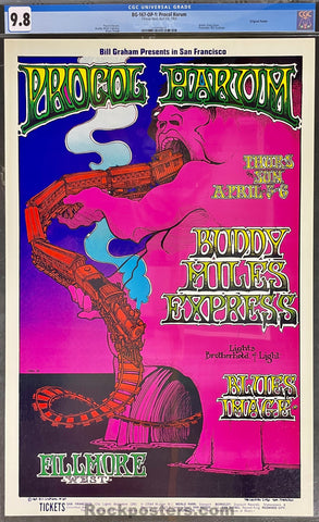BG-167 - Procul Harum Buddy Miles - 1968  Poster - Fillmore West - CGC Graded 9.8