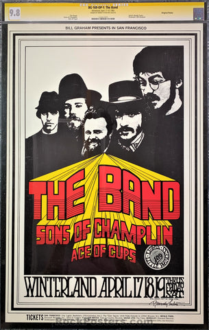 AUCTION - BG-169 - The Band Poster - Randy Tuten Signed - Winterland - CGC Graded 9.8