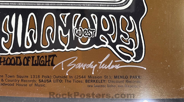 AUCTION - BG-176 - The Grateful Dead - Randy Tuten Signed - 1969 Poster - Fillmore West - CGC Graded 9.6