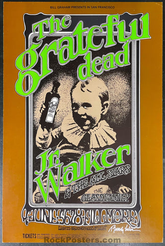 AUCTION -  BG-176 - Grateful Dead - Randy Tuten Signed - 1969 Poster - Fillmore West - Excellent