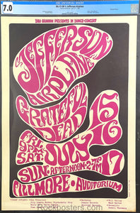 AUCTION - BG-17 - Grateful Dead - 1966 Poster - Fillmore Auditorium - CGC Graded 7.0