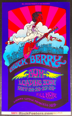 AUCTION - BG-193 - Chuck Berry Greg Irons - 1969 Poster - Fillmore West - Near Mint Minus