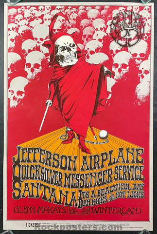 AUCTION - BG-222 - Benefit for Grateful Dead - 1970 Poster - Winterland - Excellent
