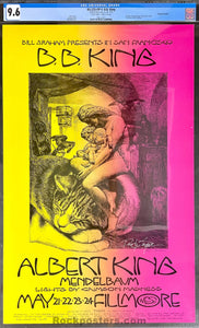 AUCTION - BG-235 - B.B. King Poster - David Singer Signed - Fillmore West - 1968 Poster - CGC Graded 9.6