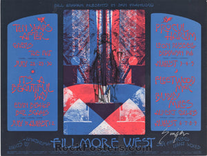 AUCTION - BG-245 - Ten Years After Postcard - David Singer Signed - Fillmore West - Excellent