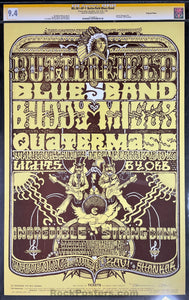 AUCTION - BG-261 - Butterfield Blues Band - 1970 Poster - Norman Orr Signed - Fillmore West - CGC Graded 9.4
