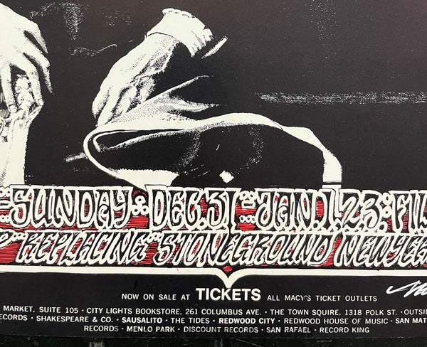 AUCTION - BG-264 - Cold Blood - Norman Orr Signed - 1970 Poster - Fillmore Auditorium - Excellent