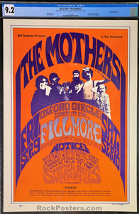 AUCTION - BG-27 - Mothers Frank Zappa - Fillmore Auditorium - CGC Graded 9.2
