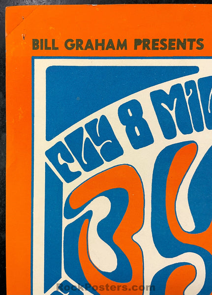AUCTION - BG-28 - Byrds Wildflower - 1966 Poster - Fillmore Auditorium - Very Good
