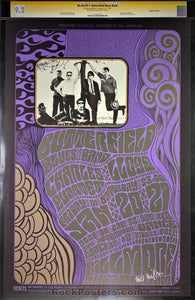AUCTION - BG-46 - Butterfield Blues -  Wes Wilson Signed - 1967 Poster - Fillmore Auditorium - CGC Graded 9.2