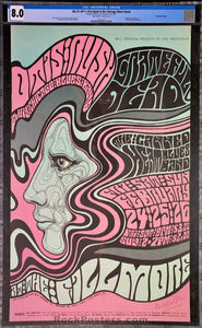 AUCTION - BG-51 -  Grateful Dead Otis Rush - Wes Wilson Signed - 1967 Poster - Fillmore Auditorium - CGC Graded 8.0