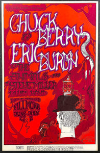 BG-70 - Chuck Berry - 1967 Poster - Fillmore Auditorium -  Near Mint