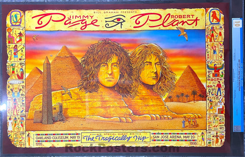 BGP-115 - Led Zeppelin Page & Plant - Harry Rossit - 1995 Poster - CGC Graded 10 Gem Mint