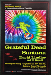BGP-17 - Grateful Dead Santana - 1987 Poster - Mountain Aire II - Near Mint Minus
