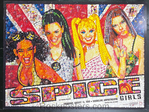 BGP-197 - Spice Girls - Jason Mecier - 1998 Poster - Shoreline Amphitheatre  - Excellent