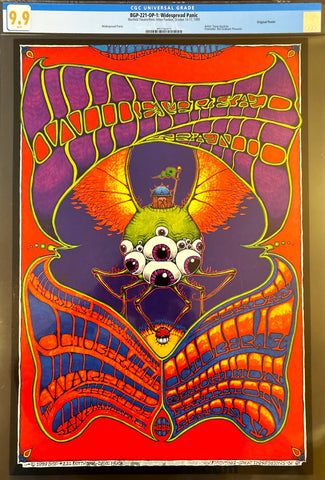 BGP-221 - Widespread Panic - 1999 Poster - Warfield Theater - CGC Graded 9.9 Mint