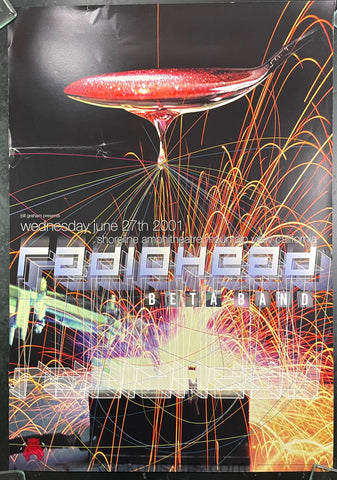 BGP-263 - Radiohead - 2001 Poster - Rex Ray - Shoreline Amphitheatre - Good