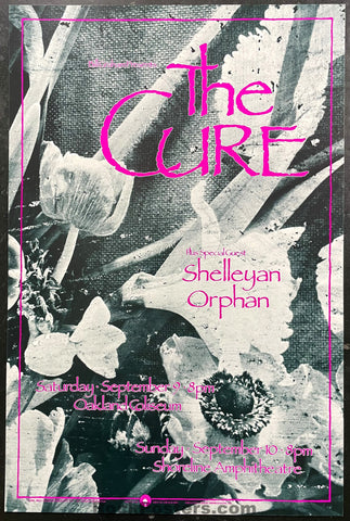 BGP-33 - The Cure - 1989 Poster - Oakland Coliseum - Near Mint